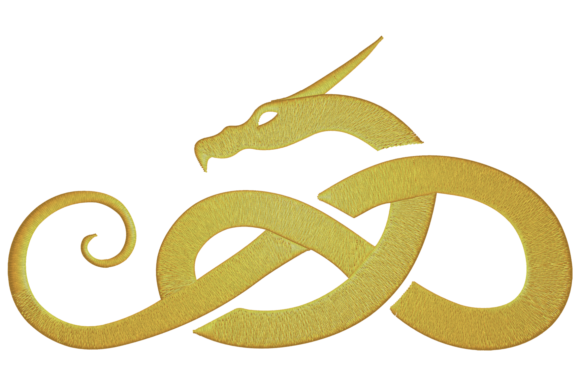 Chinese Dragon Embroidery Design